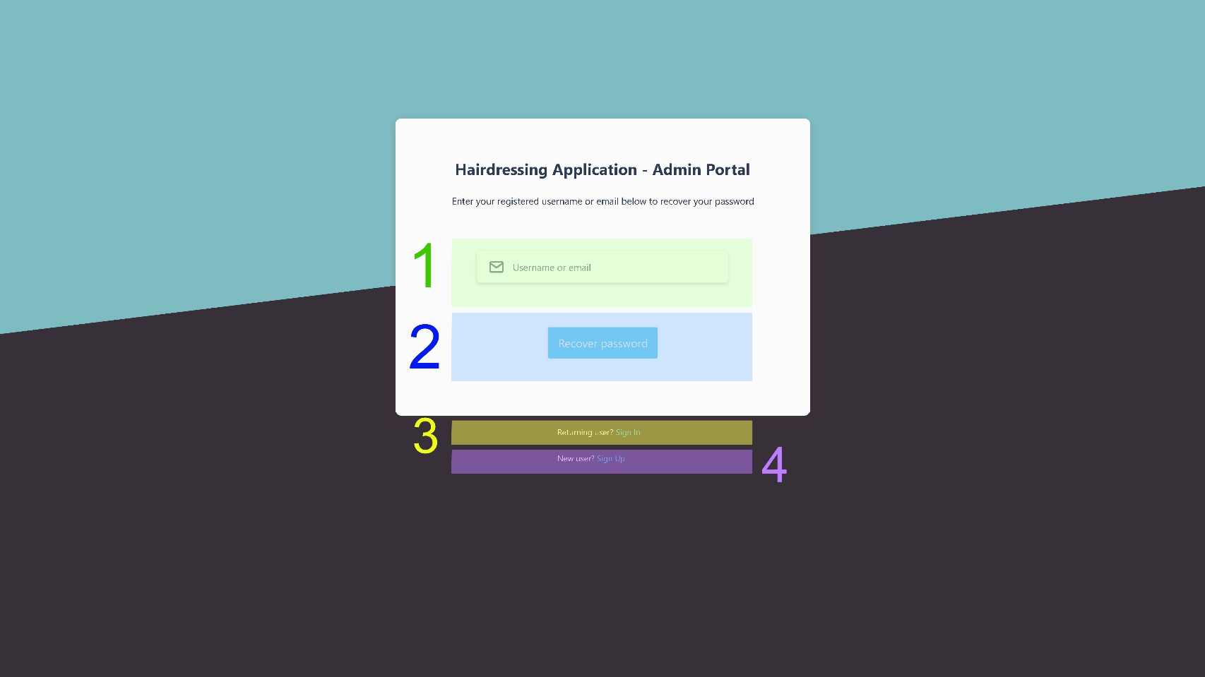 Sign in screenshot